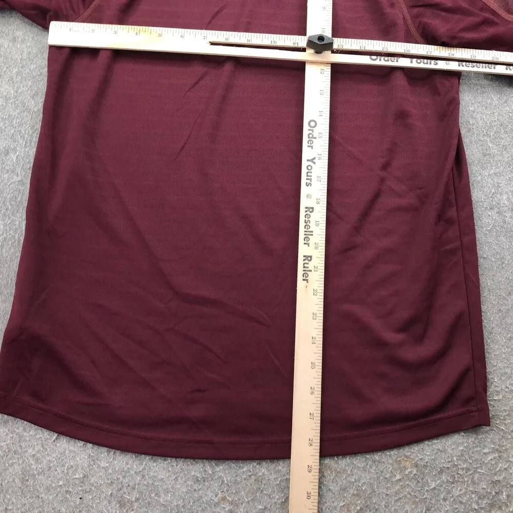 Mississippi State Bulldogs Polo Shirt Mens Medium Red NCAA Football Adidas Logo